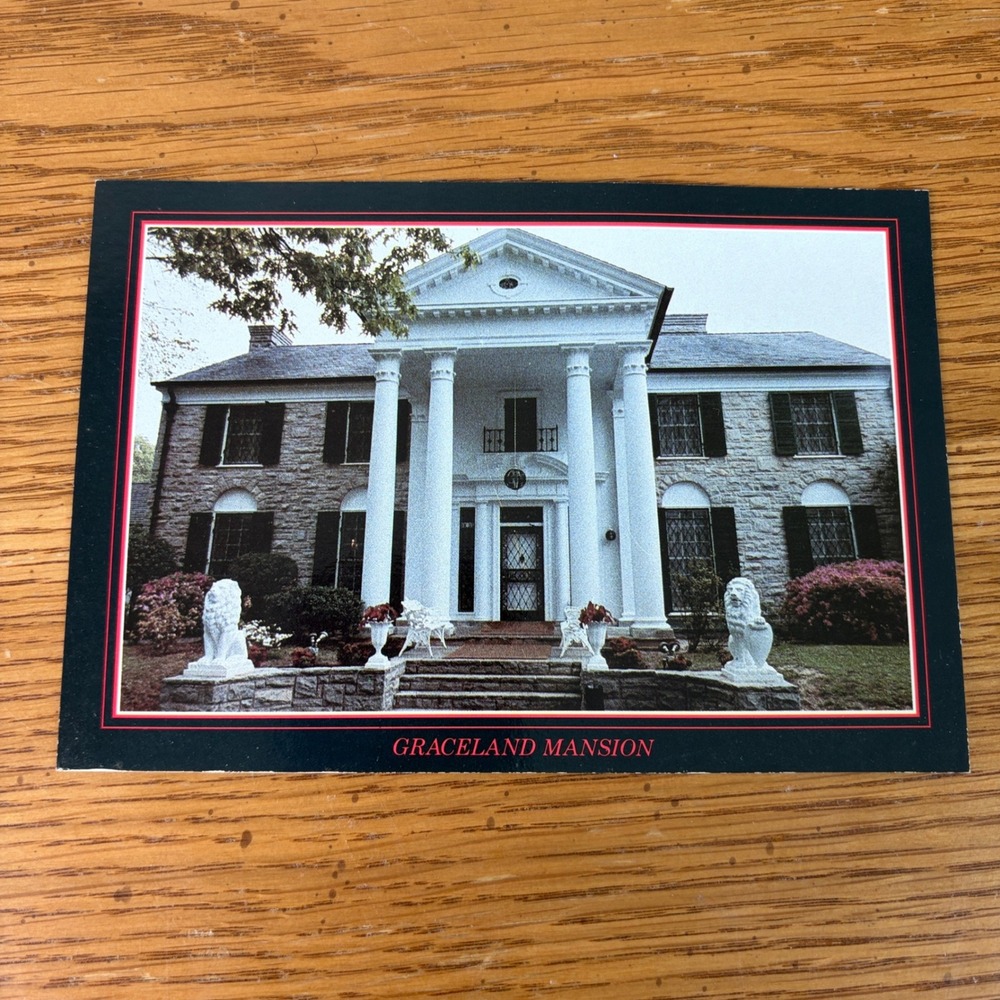 Vintage 1987 Elvis Presley Graceland Mansion Memphis TN Postcard L-94494-D